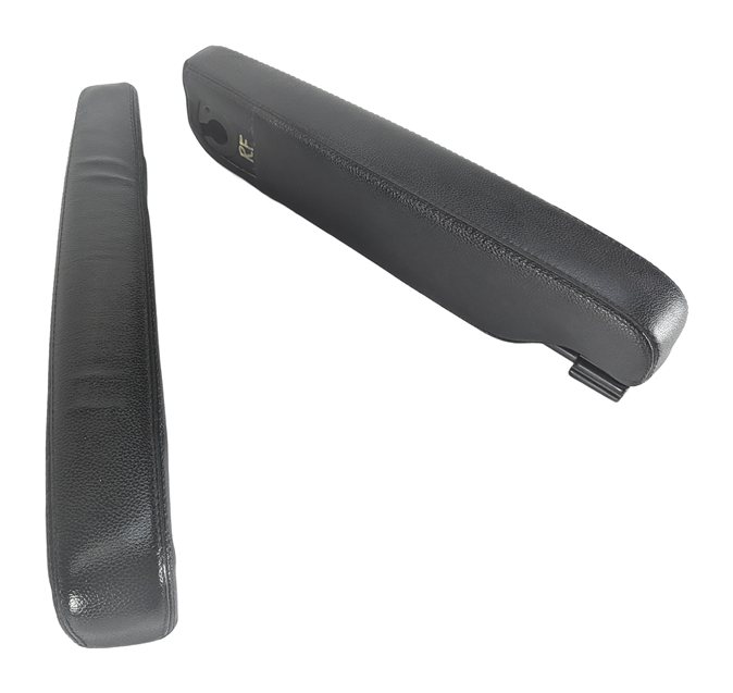 08-09 LAND ROVER LR3 FRONT LEFT/RIGHT SEAT ARMREST SET/2 BLACK