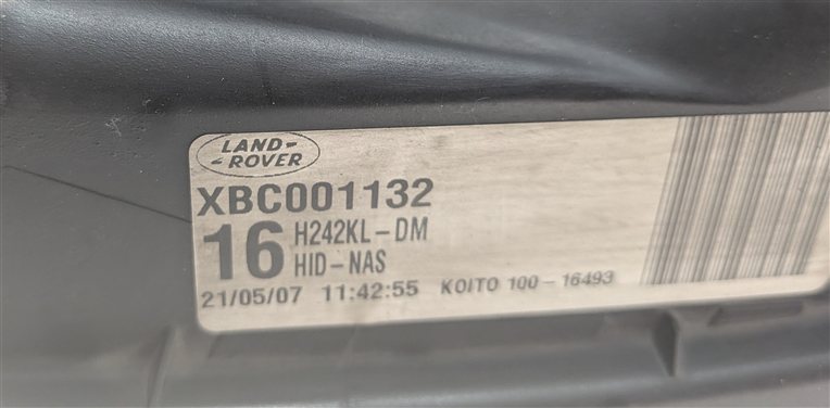 Thumbnail 10: 2005-2009 LAND ROVER LR3 LEFT FRONT DRIVER XENON HID HEADLIGHT LIGHT LAMP