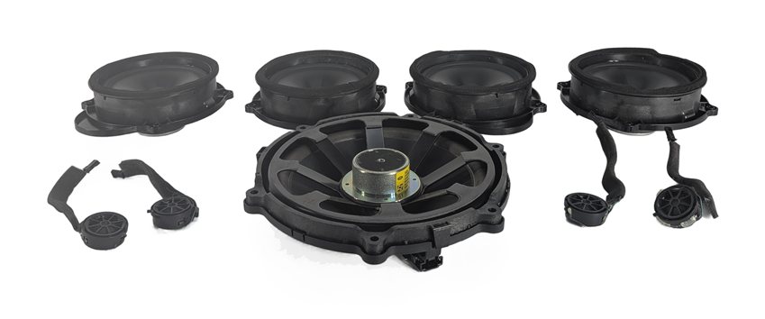 Thumbnail 2: 2008 LAND ROVER LR3 (L319) HARMAN KARDON LOGIC7 AUDIO SOUND SPEAKER SET