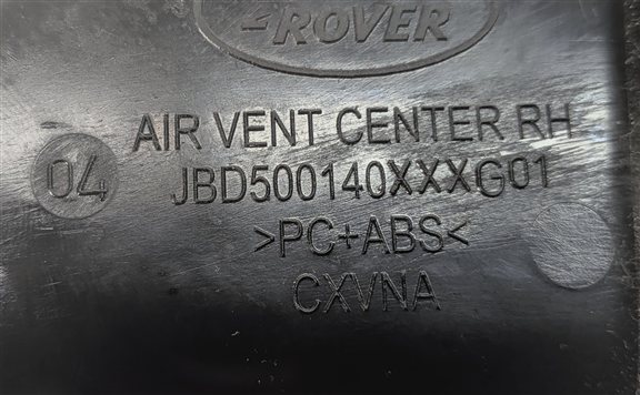 Thumbnail 5: 2008 LAND ROVER LR3 (L319) FRONT CENTER RIGHT DASH HEAT AIR AC VENT (Black)