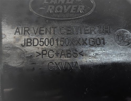 Thumbnail 5: 2008 LAND ROVER LR3 (L319) FRONT CENTER LEFT DASH HEAT AIR AC VENT (Black)