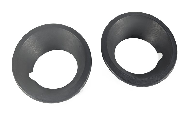 2008 LAND ROVER LR3 (L319) FRONT LEFT/RIGHT FOG LIGHT TRIM RING BEZEL SET/2