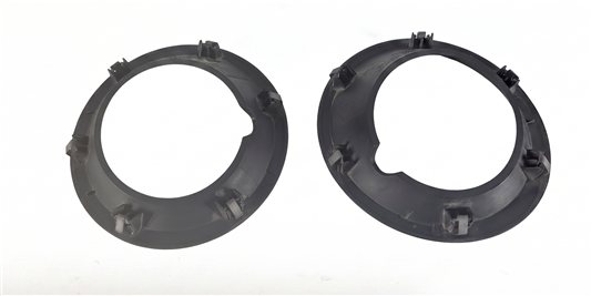 Thumbnail 2: 2008 LAND ROVER LR3 (L319) FRONT LEFT/RIGHT FOG LIGHT TRIM RING BEZEL SET/2