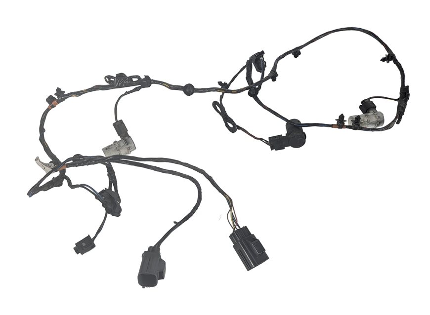 08 LR3 L319 FRONT PARK ASSIST PDC DISTANCE SENSOR SET/4 w/HARNESS (White)