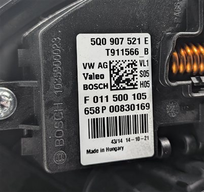 Thumbnail 7: 2015-2018 VW GOLF GTI / AUDI A3 S3 RS3 (8V) FRONT HEATER A/C BLOWER FAN MOTOR