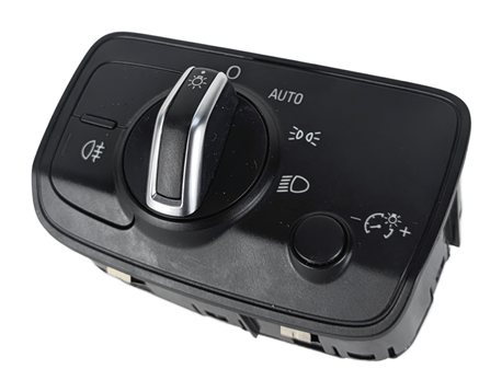 15-20 AUDI A3 8V BLACK HEADLIGHT LAMP SWITCH AUTO RAIN WIPER NO FOG 8V0941531AD
