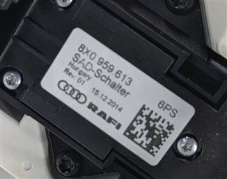 Thumbnail 7: 2015 AUDI A3 8V FRONT ROOF DOME COURTESY READING LIGHT SUNROOF SWITCH (Black)