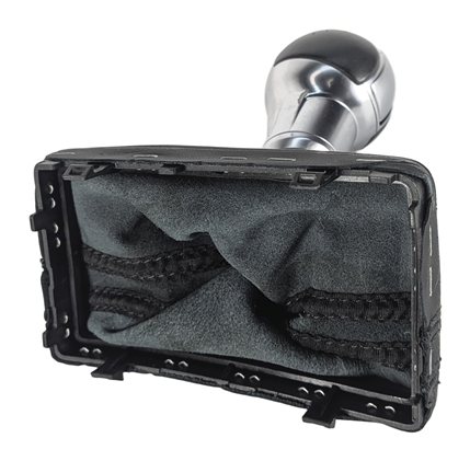 Thumbnail 4: 2015 AUDI A3 8V CENTER CONSOLE AUTOMATIC SHIFT KNOB BOOT TRIM BLACK LEATHER