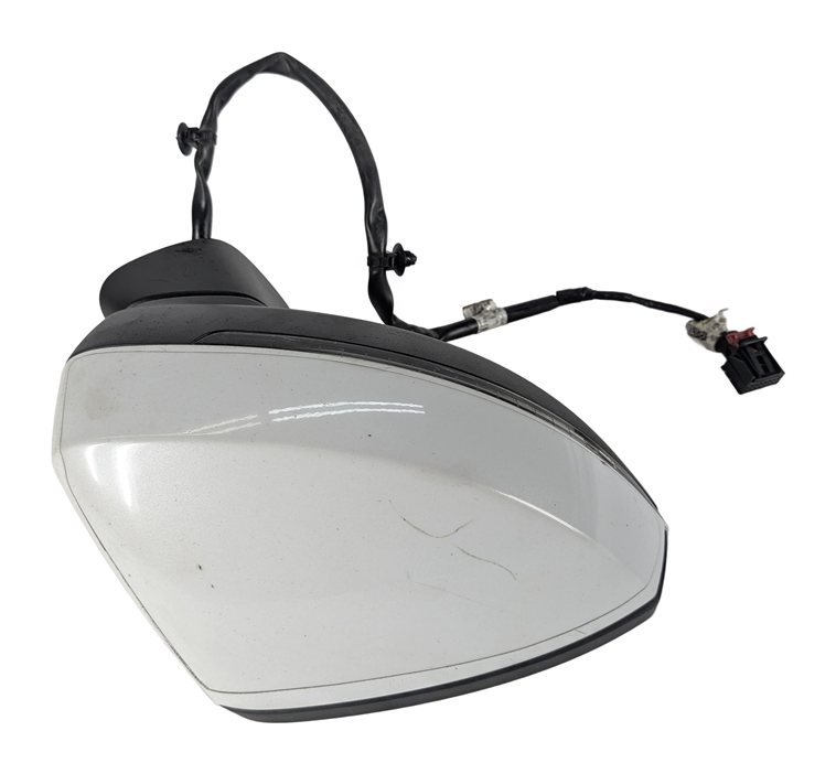 Thumbnail 4: 15-18 AUDI A3 S3 (8V) RIGHT PASSENGER MANUAL FOLD HEATED DOOR MIRROR (White)