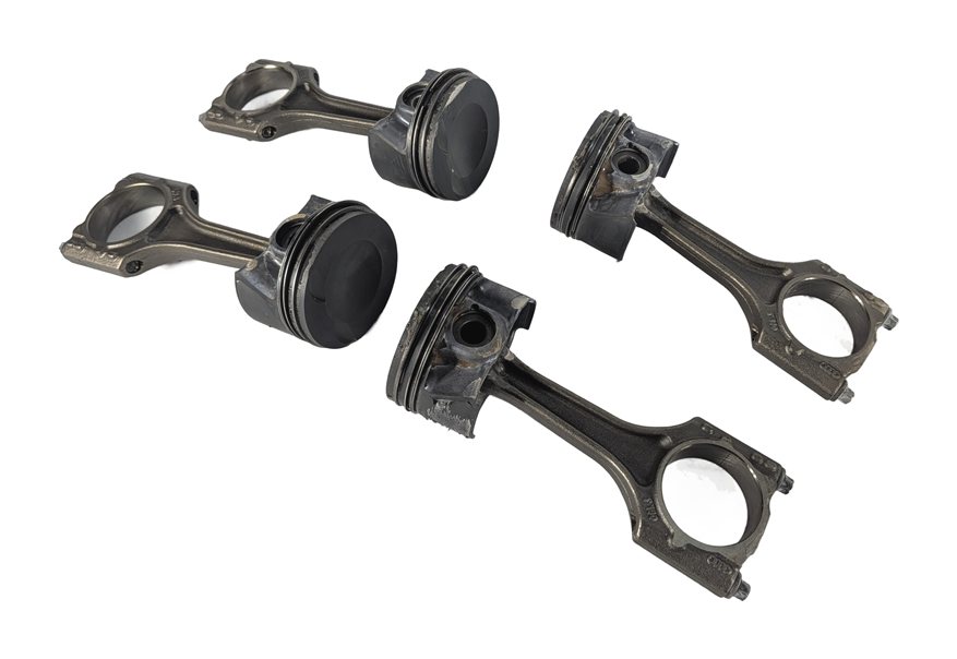 15-18 AUDI A3 A6 TT (8V C7 4G 8S) 2.0L TURBO ENGINE PISTON & CONNECTING ROD SET4