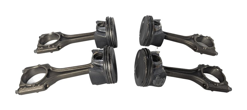 Thumbnail 2: 15-18 AUDI A3 A6 TT (8V C7 4G 8S) 2.0L TURBO ENGINE PISTON & CONNECTING ROD SET4