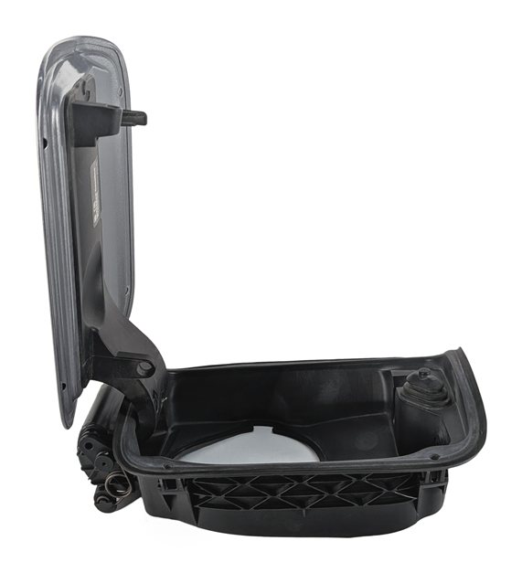 Thumbnail 4: 11-16 BMW 528i 535i 550i M5 (F10) GAS FILLER FUEL TANK DOOR w/HOUSING (Grey)