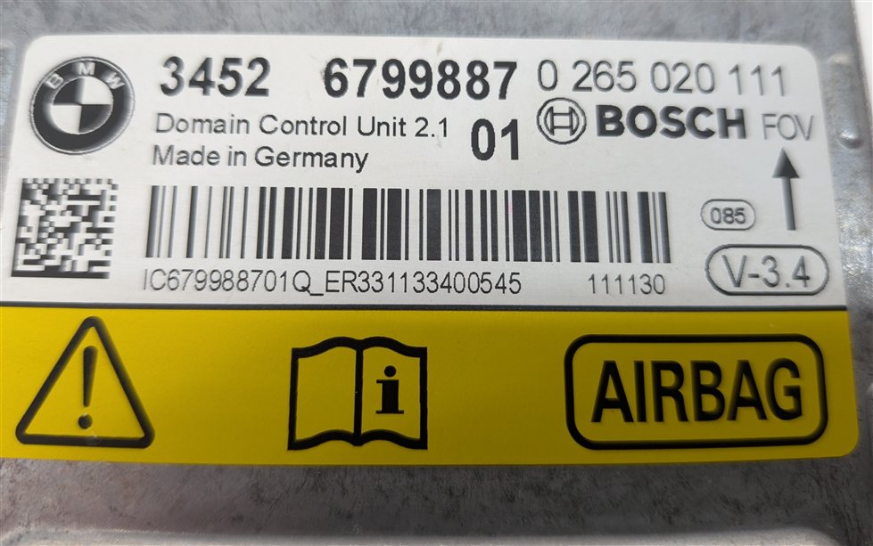 Thumbnail 5: 2012 BMW 528i 535i 550i (F10) ABS ICM INTEGRATED CHASSIS MANAGEMENT MODULE