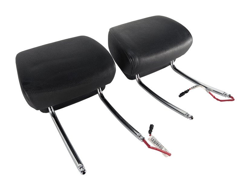 2011 BMW 535Xi F10 FRONT LEFT RIGHT ACTIVE SEAT HEAD REST HEADREST SET/2(Black)