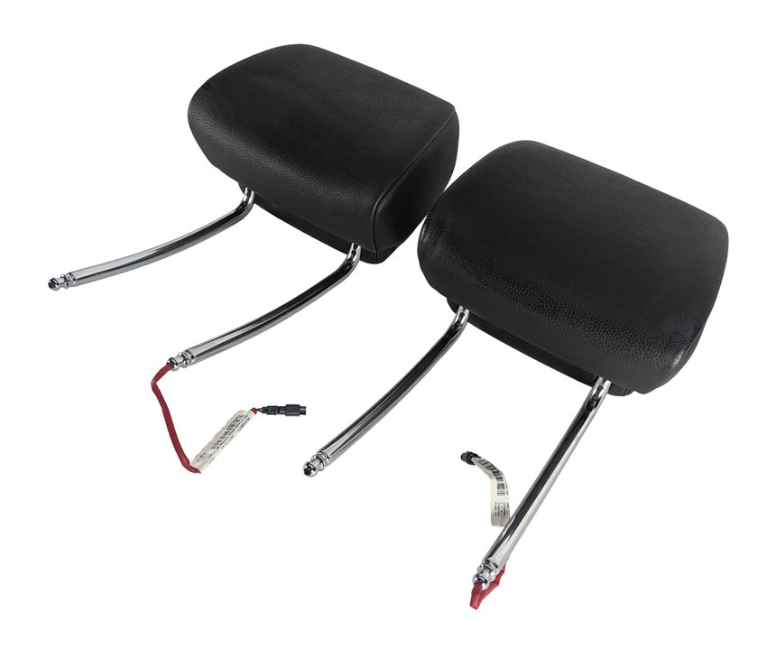 Thumbnail 2: 2011 BMW 535Xi F10 FRONT LEFT RIGHT ACTIVE SEAT HEAD REST HEADREST SET/2(Black)