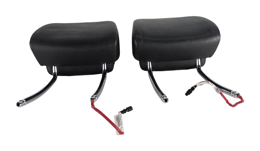 Thumbnail 4: 2011 BMW 535Xi F10 FRONT LEFT RIGHT ACTIVE SEAT HEAD REST HEADREST SET/2(Black)