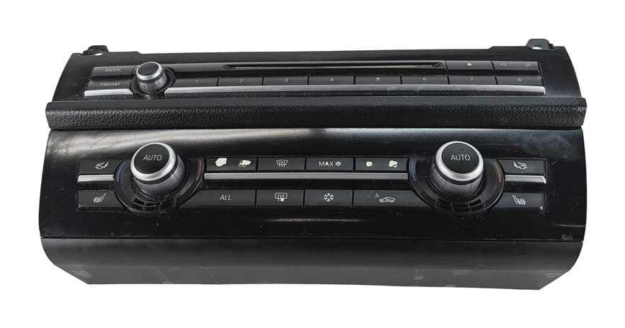 11-16 BMW 5 M5 SERIES (F10) HEATER A/C TEMPERATURE & RADIO CONTROL PANEL (BLACK)