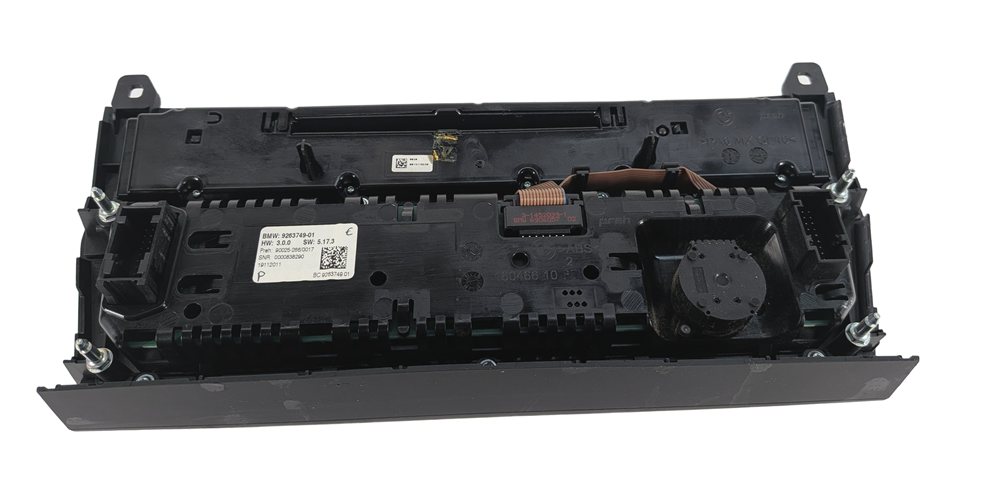 Thumbnail 4: 11-16 BMW 5 M5 SERIES (F10) HEATER A/C TEMPERATURE & RADIO CONTROL PANEL (BLACK)