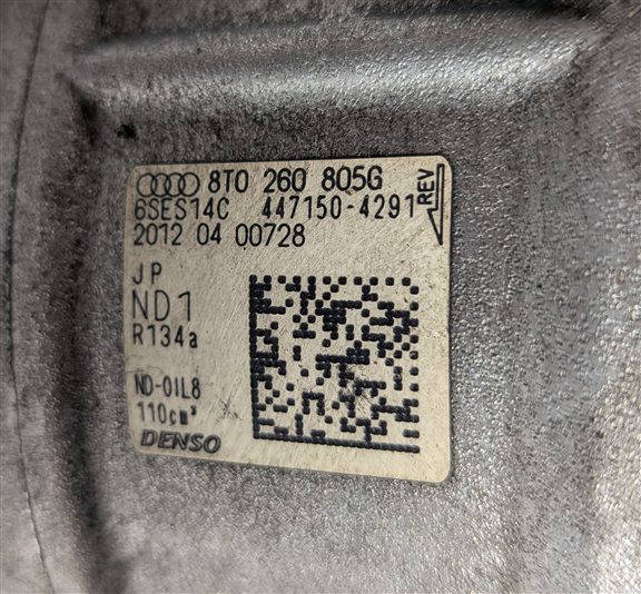 Thumbnail 7: 13-17 AUDI S4 S5 SQ5 Q5 (B8 8T 8R) 3.0L A/C AIR CONDITIONING COMPRESSOR PUMP