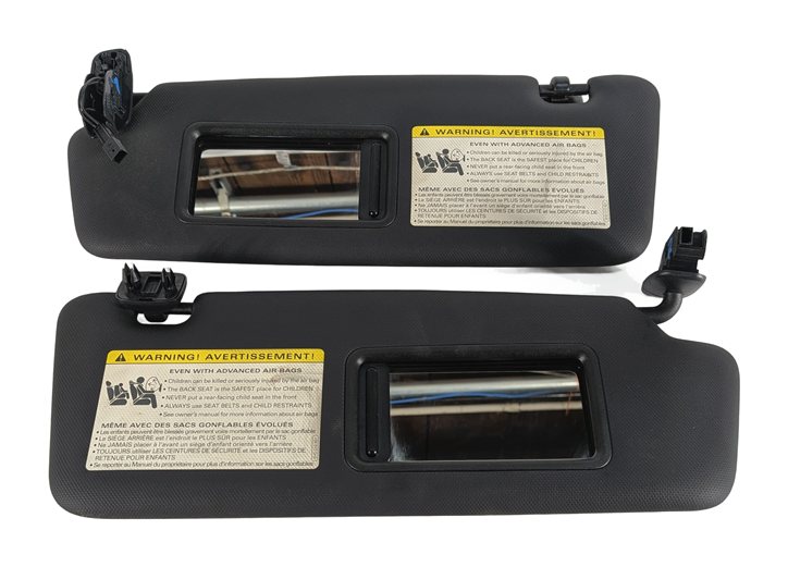 Thumbnail 2: 2012-2013 AUDI A5 A5 QUATTRO S5 LEFT RIGHT SUN VISOR SET/2