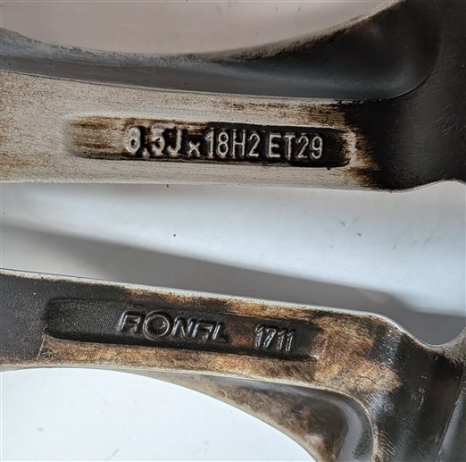Thumbnail 4: 13-18 AUDI A5 S5 (B8 8T) 18x8 ALUMINUM ALLOY 5-SPOKE WHEEL RIM (DOUBLE SPOKE)