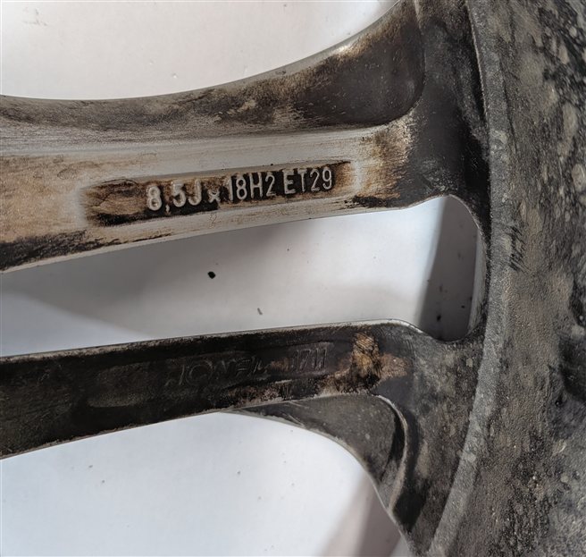 Thumbnail 4: 13-18 AUDI A5 S5 (B8 8T) 18x8 ALUMINUM ALLOY 5-SPOKE WHEEL RIM (DOUBLE SPOKE)