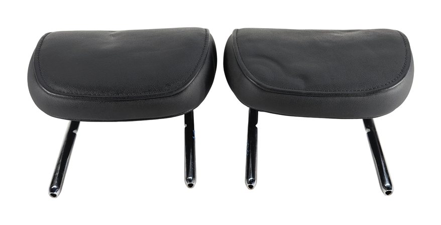 Thumbnail 2: 08-17 AUDI A5 A5 QUATTRO S5 REAR LEFT RIGHT LEATHER HEADREST SET/2 BLACK