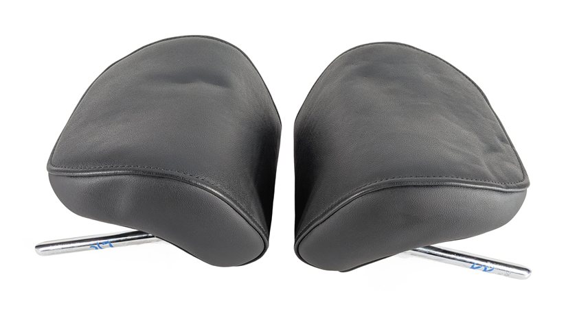 Thumbnail 3: 08-17 AUDI A5 A5 QUATTRO S5 REAR LEFT RIGHT LEATHER HEADREST SET/2 BLACK