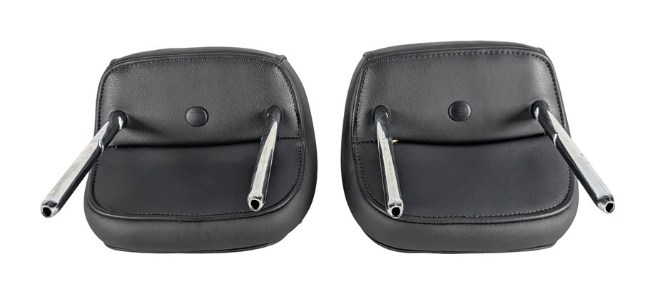 Thumbnail 4: 08-17 AUDI A5 A5 QUATTRO S5 REAR LEFT RIGHT LEATHER HEADREST SET/2 BLACK