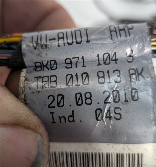 Thumbnail 4: 2013 AUDI S5 (B8 8T) REAR BUMPER WIRE WIRING HARNESS w/PARK ASSIST