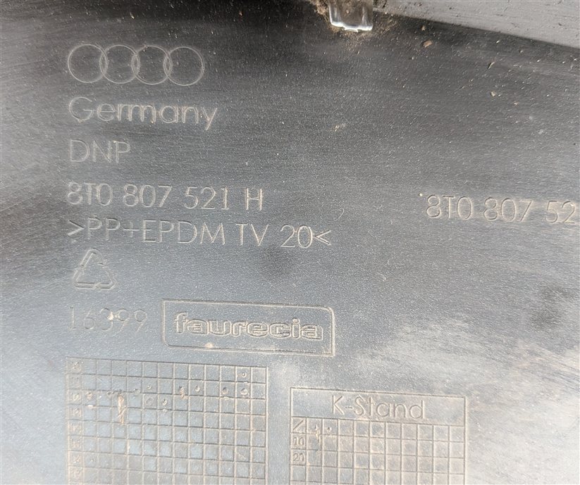 Thumbnail 9: 2013 AUDI S5 (B8 8T) REAR LOWER BUMPER VALANCE DIFFUSER CHROME TRIM