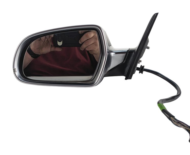 Thumbnail 6: 08-14 AUDI A5 S5 (B8 8T) LEFT HEAT MEM AUTODIM BLIND SPOT MIRROR (ALUMINUM)