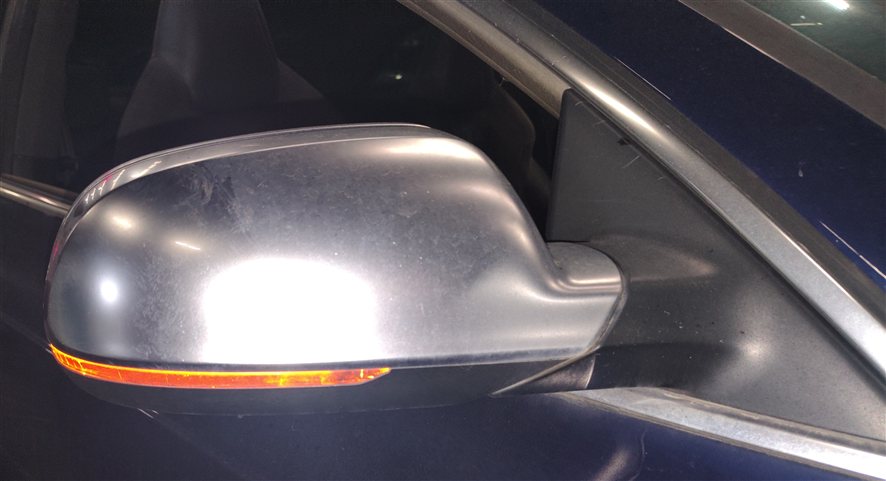 Thumbnail 2: 08-14 AUDI A5 S5 (B8 8T) RIGHT PASSENGER AUTODIM BLIND SPOT DOOR MIRROR ALUMINUM