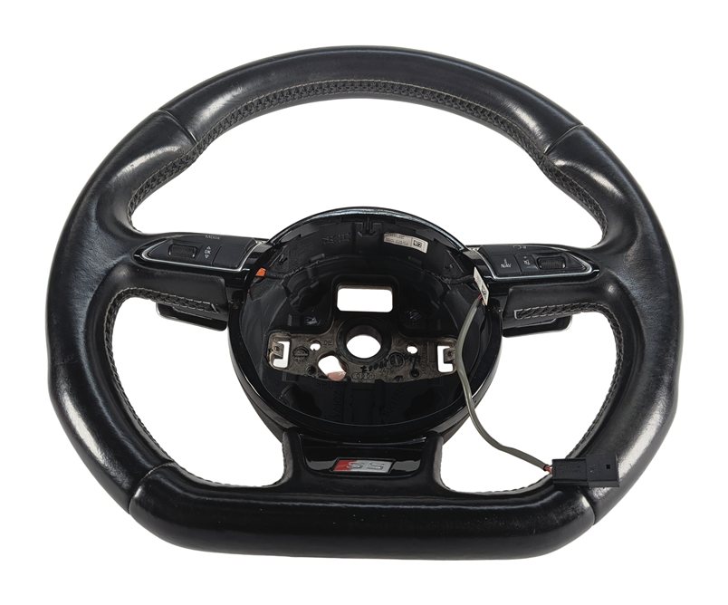 2013-2017 AUDI S5 (B8 8T) SPORT FLAT BOTTOM STEERING WHEEL w/ SHIFT PADDLES
