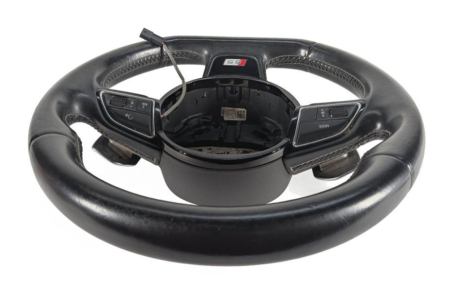 Thumbnail 5: 2013-2017 AUDI S5 (B8 8T) SPORT FLAT BOTTOM STEERING WHEEL w/ SHIFT PADDLES