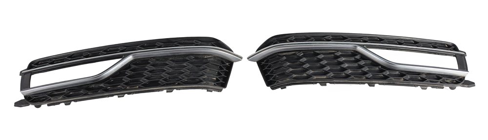 2013-2017 AUDI S5 (B8 8T) FRONT LEFT & RIGHT LOWER FOGLIGHT GRILLE TRIM SET-2