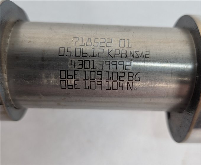 Thumbnail 5: 2013-2014 AUDI S5 3.0L LEFT EXHAUST CAMSHAFT