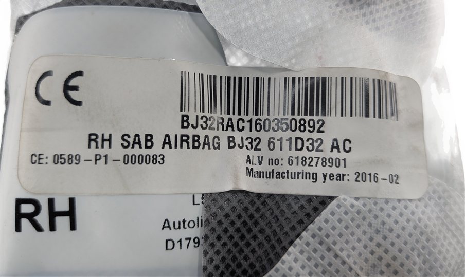 Thumbnail 4: 2012-2019 DISCOVERY SPORT EVOQUE (L538 L550) RIGHT FRONT PASSENGER SEAT AIRBAG