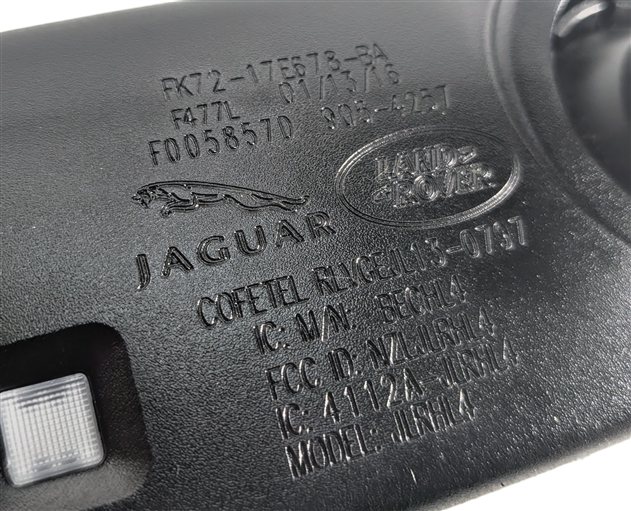 Thumbnail 4: 15-19 JAGUAR FPACE XE XF DISCOVERY SPORT EVOQUE HOMELINK REARVIEW MIRROR (Black)