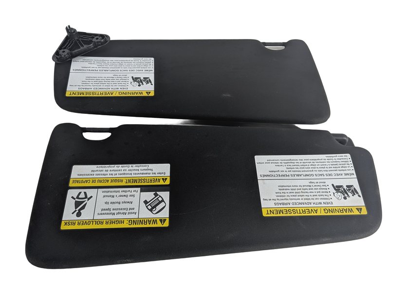 Thumbnail 4: 15-19 DISCOVERY SPORT L550 LEFT RIGHT ILLUMINATED SUN VISOR SET/2 (Black)