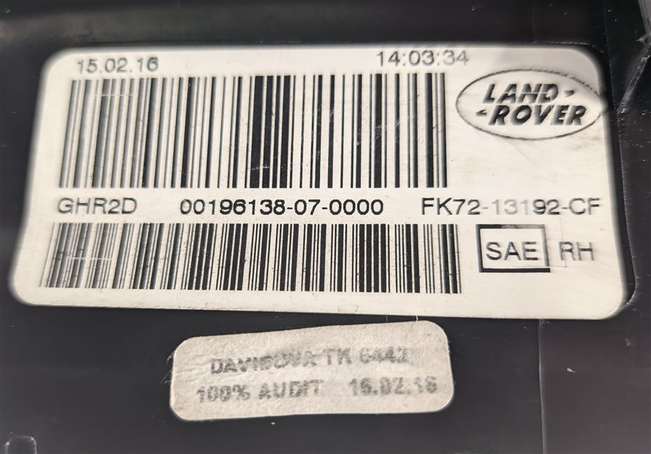 Thumbnail 9: 15-19 LAND ROVER DISCOVERY SPORT L550 REAR RIGHT INNER TAILLIGHT TAIL LAMP (SE)