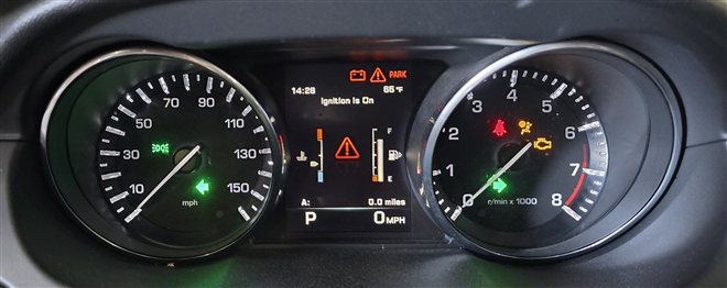 Thumbnail 2: 16 DISCOVERY SPORT L550 2.0L SPEEDOMETER BODY ECM ECU ENGINE MODULE & KEY SET