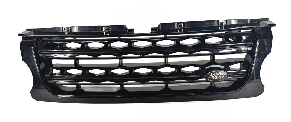 Thumbnail 2: 14-16 LAND ROVER LR4 FRONT UPPER CENTER HOOD GRILLE TRIM (BLACK & SILVER)