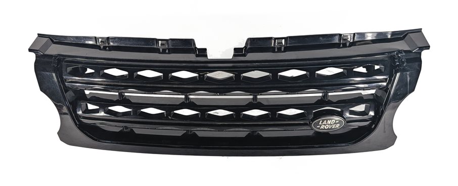 Thumbnail 3: 14-16 LAND ROVER LR4 FRONT UPPER CENTER HOOD GRILLE TRIM (BLACK & SILVER)