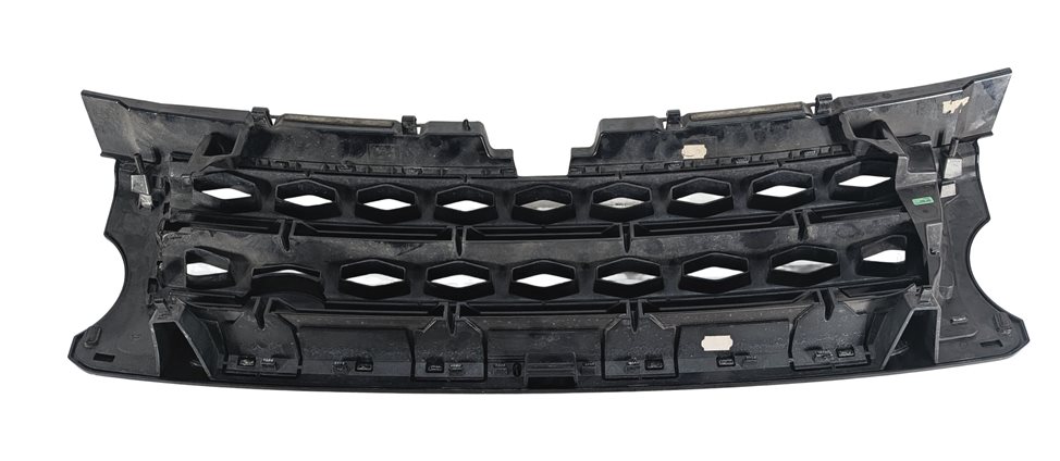 Thumbnail 4: 14-16 LAND ROVER LR4 FRONT UPPER CENTER HOOD GRILLE TRIM (BLACK & SILVER)