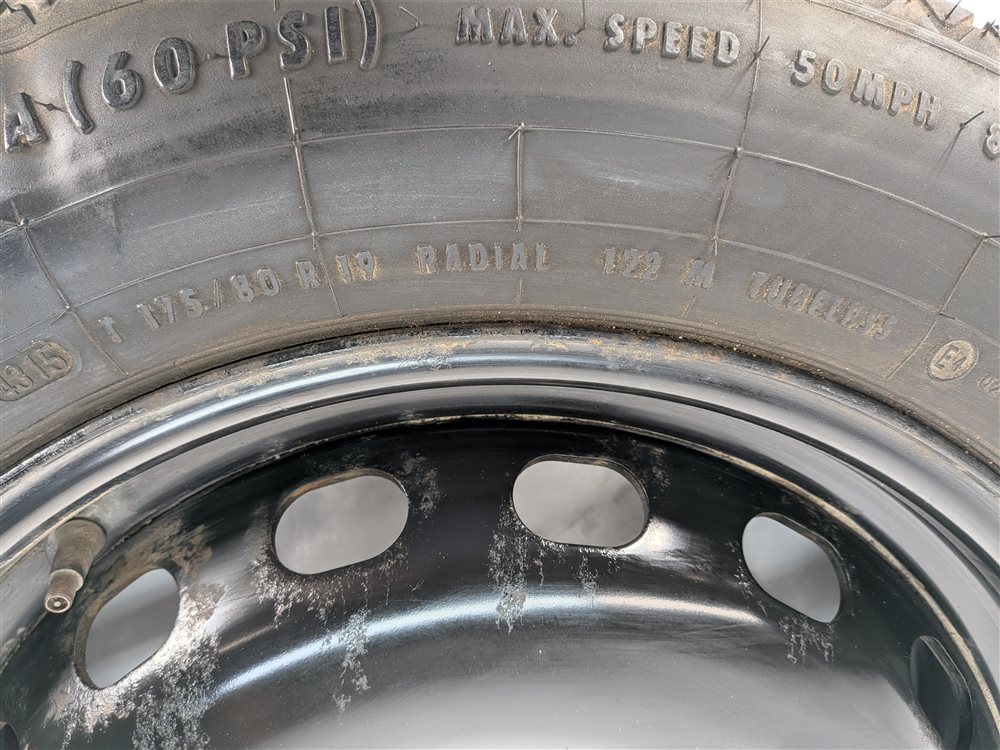 Thumbnail 6: 2005-2016 LAND ROVER LR3 LR4 RANGE ROVER SPORT (L322 L320) 19x5-1/2 SPARE TIRE