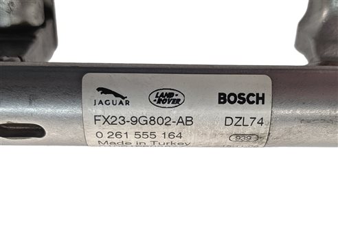 Thumbnail 4: 16 LAND ROVER LR4 3.0L SUPER AJ126 ENGINE FUEL INJECTOR RAIL SET/2 w/SENSOR