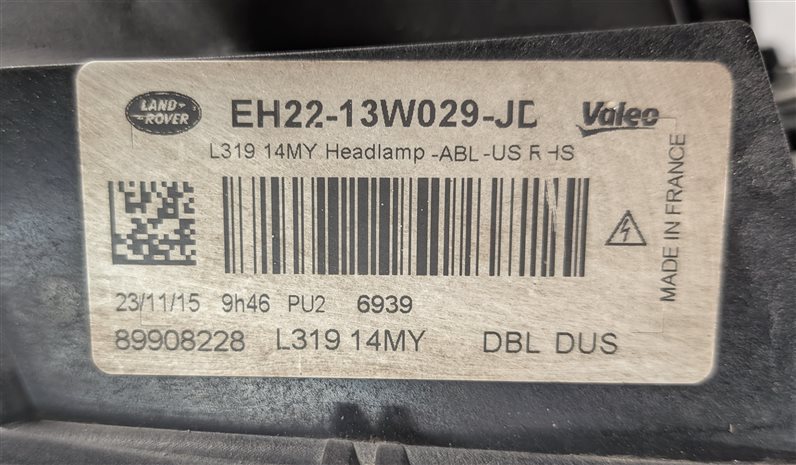 Thumbnail 9: 14-16 LAND ROVER LR4 RIGHT PASSENGER XENON ADAPTIVE HEADLIGHT HEAD LIGHT LAMP