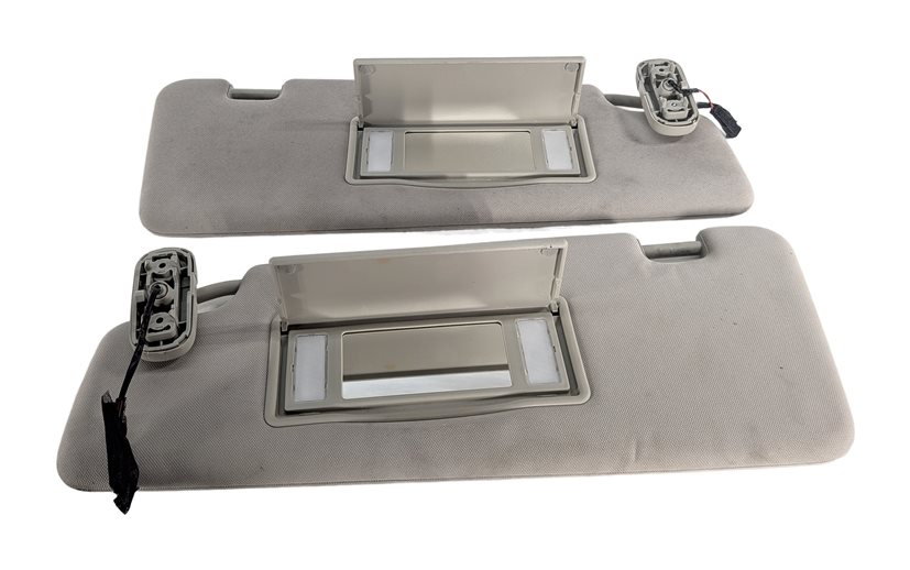 Thumbnail 2: 10-16 LAND ROVER LR4 - FRONT LEFT & RIGHT SUNVISOR SUN VISOR SET (Gray)