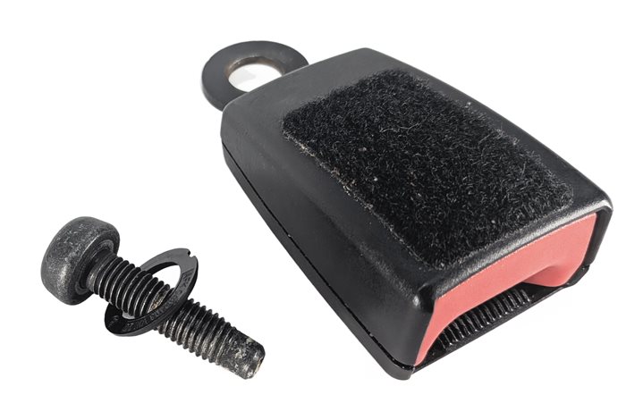 Thumbnail 1: 16 LAND ROVER LR4 L319 REAR 2ND ROW CENTER SEATBELT BUCKLE RECEIVER (Black)